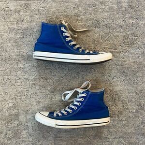 Chuck Taylor Blue High Top Converse Shoes Women 9.5